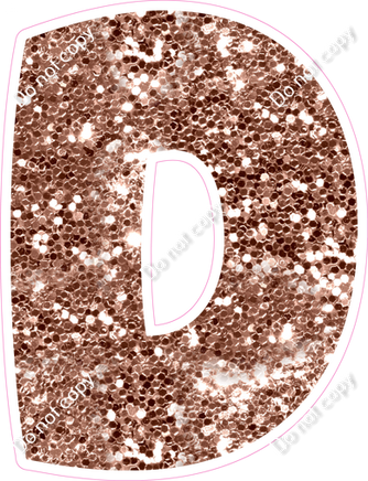 BBT 12" Individuals - Rose Gold Sparkle D