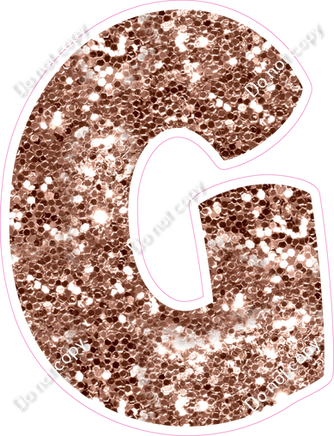 BBT 12" Individuals - Rose Gold Sparkle G