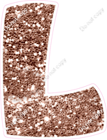 BBT 12" Individuals - Rose Gold Sparkle L