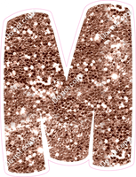 BBT 12" Individuals - Rose Gold Sparkle M