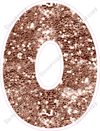 BBT 12" Individuals - Rose Gold Sparkle O