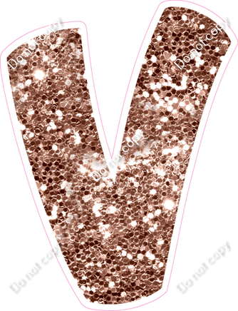 BBT 12" Individuals - Rose Gold Sparkle V