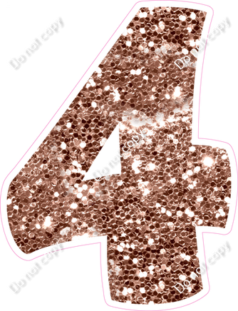 BBT 12" Individuals - Rose Gold Sparkle 4