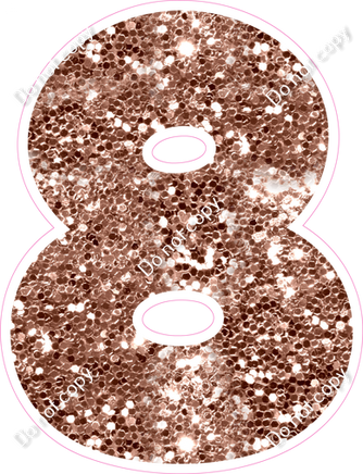 BBT 12" Individuals - Rose Gold Sparkle 8