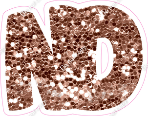 BBT 12" Individuals - Rose Gold Sparkle ND