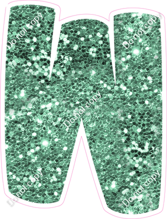 BBT 12" Individuals - Sea Foam Sparkle W