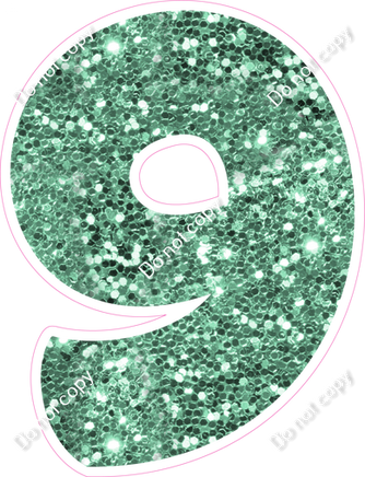 BBT 12" Individuals - Sea Foam Sparkle 9