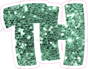 BBT 12" Individuals - Sea Foam Sparkle TH