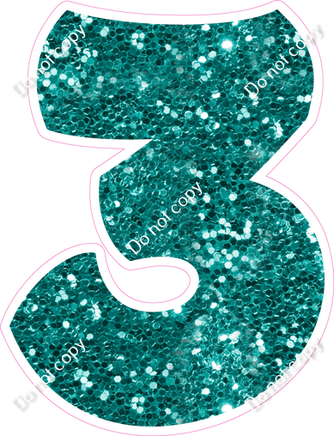 BBT 12" Individuals - Teal Sparkle 3