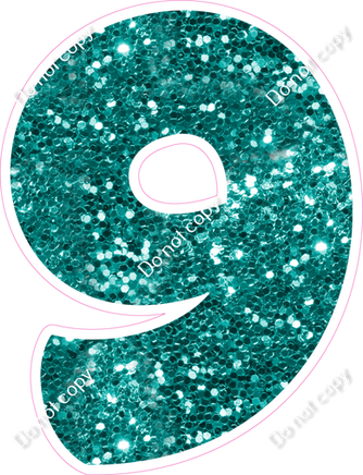 BBT 12" Individuals - Teal Sparkle 9