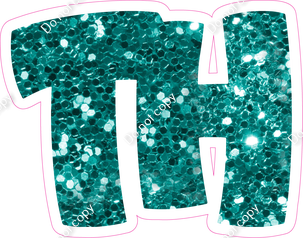 BBT 12" Individuals - Teal Sparkle TH