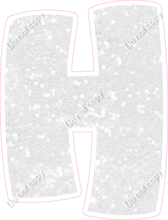 BBT 12" Individuals - White Sparkle H