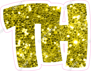 BBT 12" Individuals - Yellow Sparkle TH