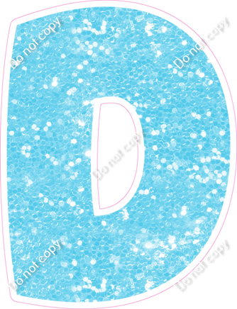 BBT 18" Individuals - Baby Blue Sparkle D