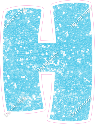BBT 18" Individuals - Baby Blue Sparkle H