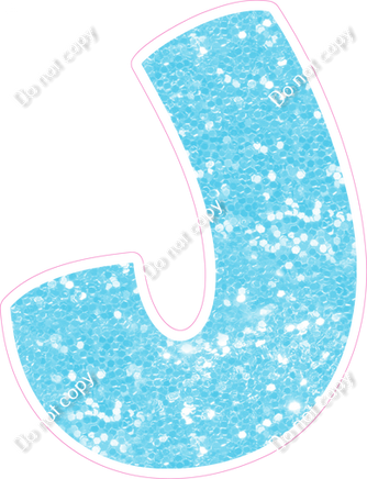 BBT 18" Individuals - Baby Blue Sparkle J