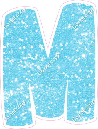 BBT 18" Individuals - Baby Blue Sparkle M