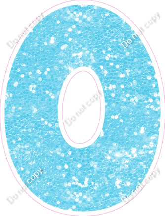 BBT 18" Individuals - Baby Blue Sparkle O