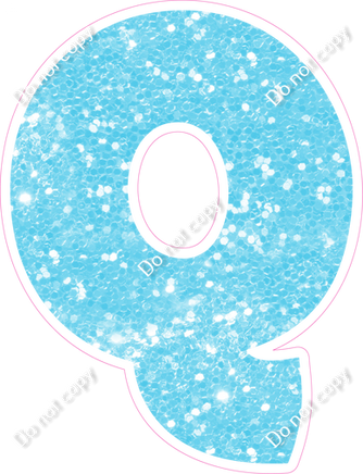BBT 18" Individuals - Baby Blue Sparkle Q