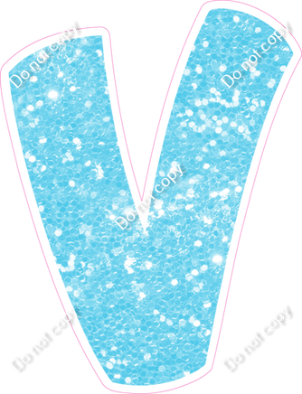 BBT 18" Individuals - Baby Blue Sparkle V