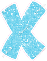 BBT 18" Individuals - Baby Blue Sparkle X