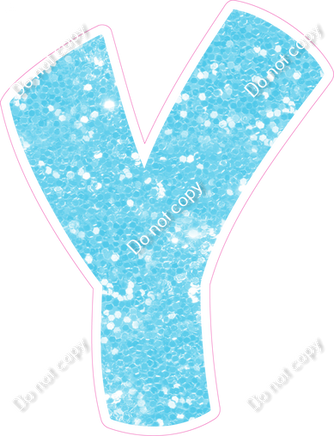 BBT 18" Individuals - Baby Blue Sparkle Y