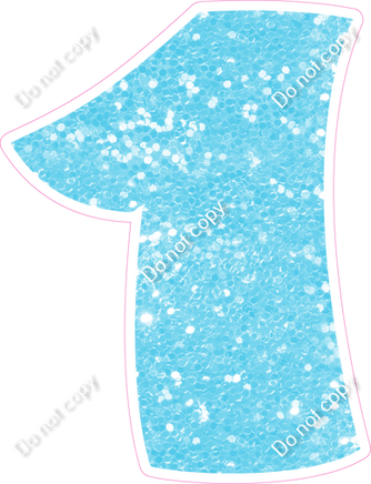 BBT 18" Individuals - Baby Blue Sparkle 1