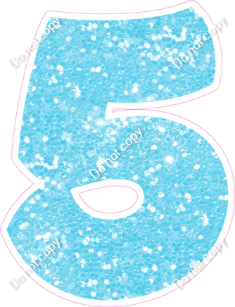 BBT 18" Individuals - Baby Blue Sparkle 5