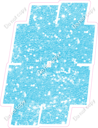 BBT 18" Individuals - Baby Blue Sparkle #