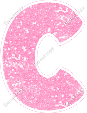 BBT 18" Individuals - Baby Pink Sparkle C