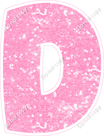 BBT 18" Individuals - Baby Pink Sparkle D