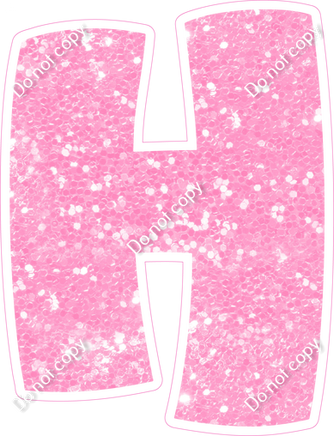 BBT 18" Individuals - Baby Pink Sparkle H