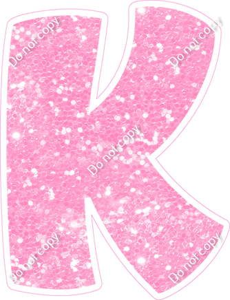 BBT 18" Individuals - Baby Pink Sparkle K
