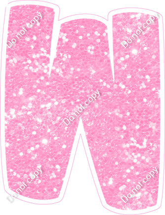 BBT 18" Individuals - Baby Pink Sparkle W