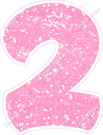 BBT 18" Individuals - Baby Pink Sparkle 2