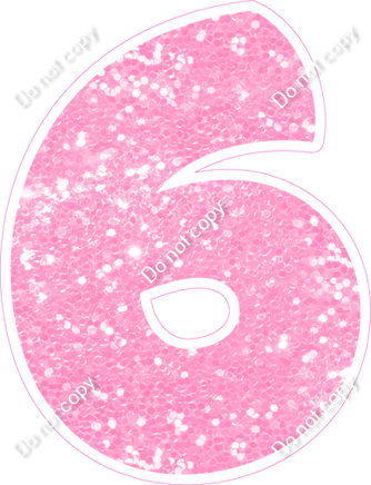 BBT 18" Individuals - Baby Pink Sparkle 6