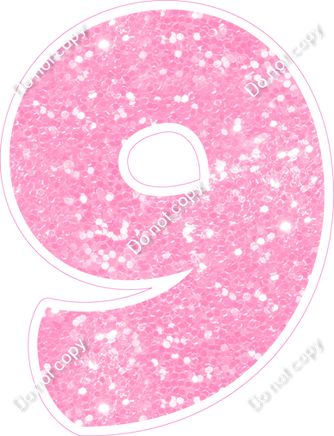 BBT 18" Individuals - Baby Pink Sparkle 9