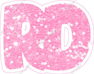 BBT 18" Individuals - Baby Pink Sparkle RD