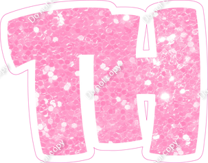 BBT 18" Individuals - Baby Pink Sparkle TH