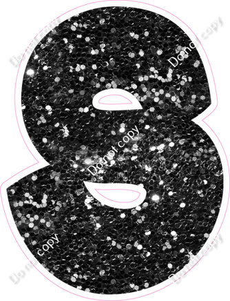 BBT 18" Individuals - Black Sparkle S