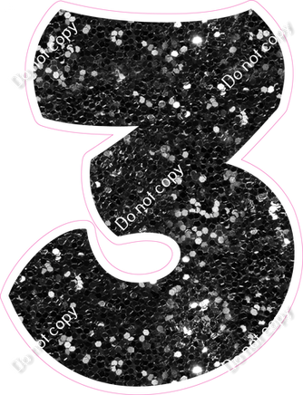 BBT 18" Individuals - Black Sparkle 3