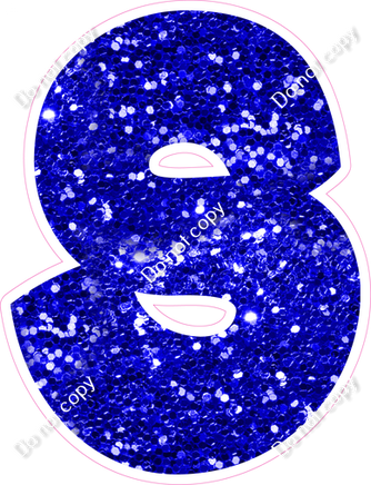 BBT 18" Individuals - Blue Sparkle S