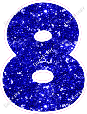 BBT 18" Individuals - Blue Sparkle 8