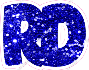 BBT 18" Individuals - Blue Sparkle RD