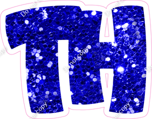 BBT 18" Individuals - Blue Sparkle TH