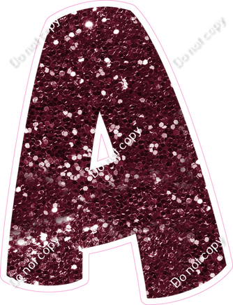 BBT 18" Individuals - Burgundy Sparkle A