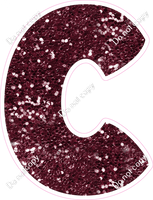 BBT 18" Individuals - Burgundy Sparkle C