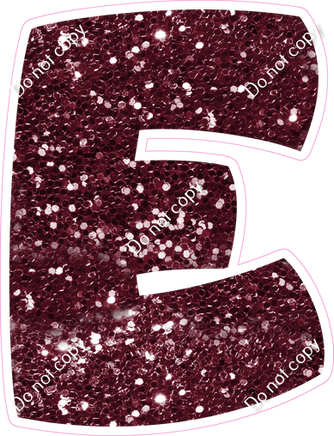 BBT 18" Individuals - Burgundy Sparkle E