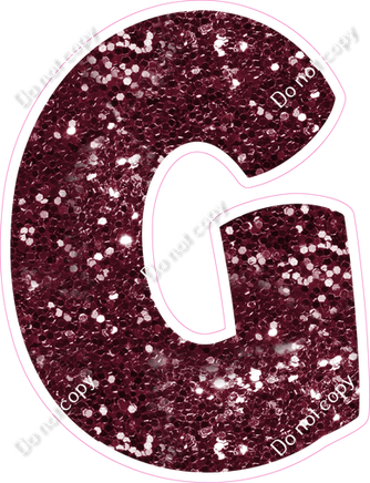 BBT 18" Individuals - Burgundy Sparkle G