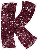 BBT 18" Individuals - Burgundy Sparkle K